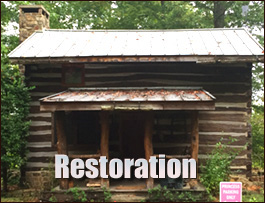 Historic Log Cabin Restoration  Monroe County, Georgia